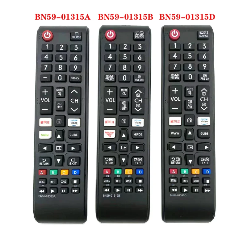 

TV Remote Control Universal for BN59-01315A BN59-01315D BN59-01315B NETFLIX PRIME VIDEO Rakuten TV Button for SAMSUNG Smart TV