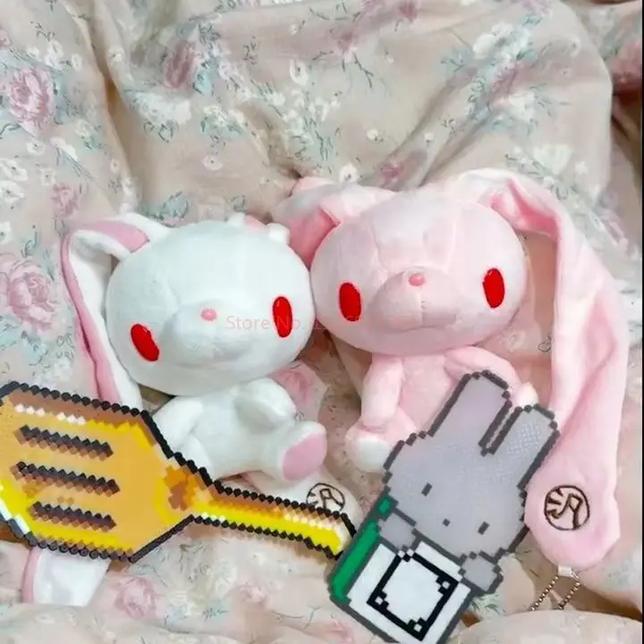 Фото Милый кулон-подвеска Gloomy Bear Rabbit Pink Bear в сидячей позе, базовый аксессуар для сумки, брелок, украшение, подарок №5