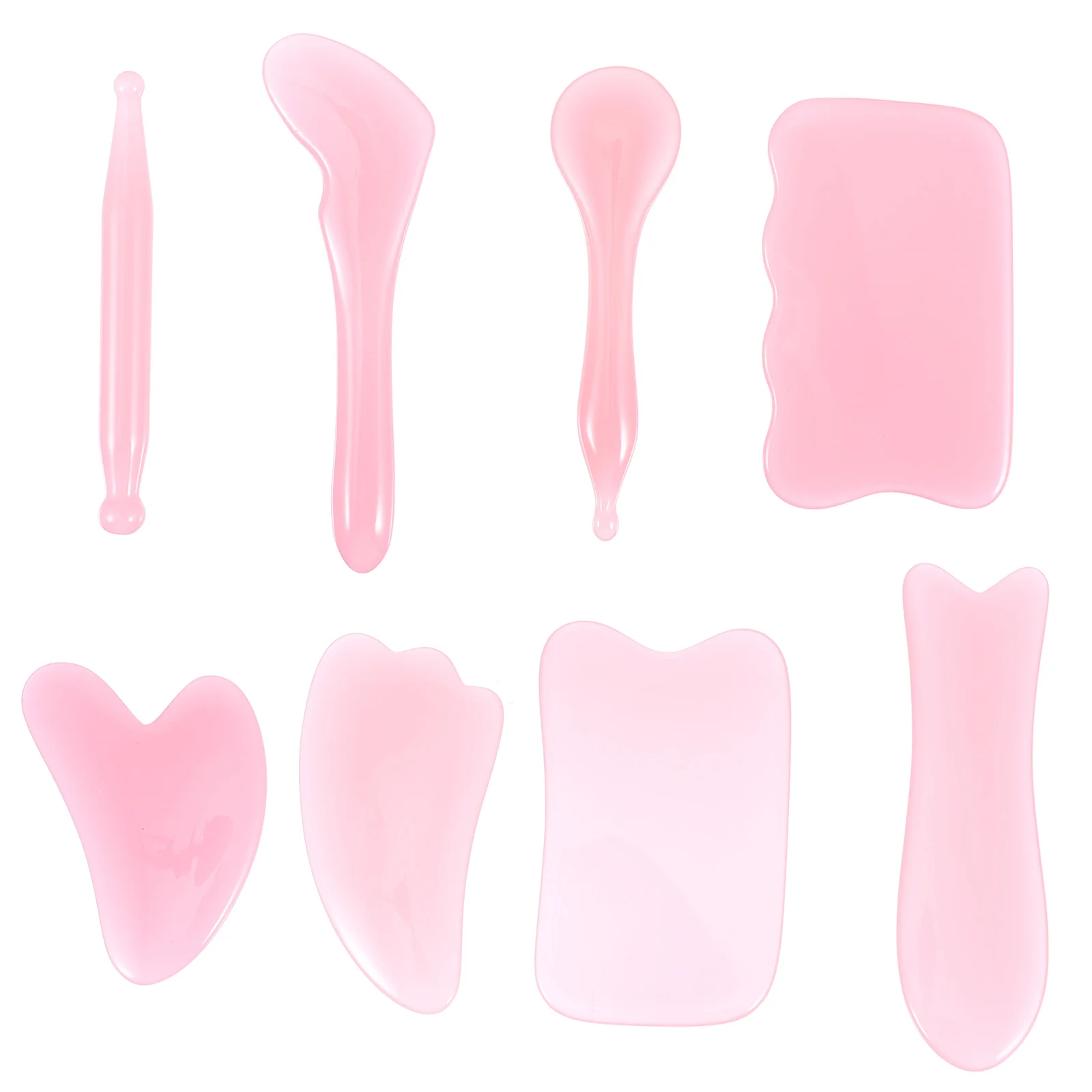 

8pcs Resin Lightweight Health Scrapers Spa Boards for Salon Home Shop