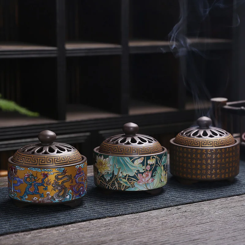 

Zen Decoration Buddha Home Decor Candle Holders Incense Waterfall Home Decoraction Luxury Censer Burners Holder Fragrance Garden