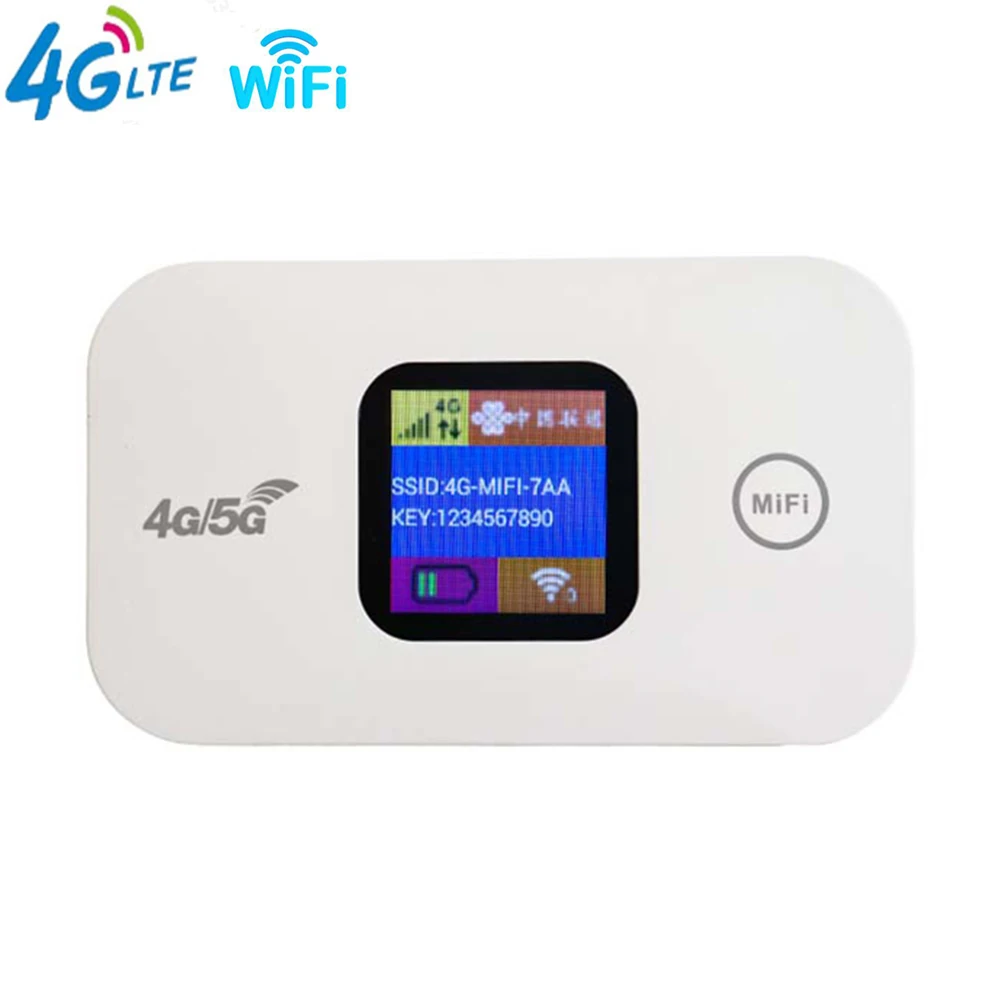 

4G/5G Mobile WIFI Router 150Mbps 4G LTE Wireless Router 2100mAh Portable Pocket MiFi Modem Mobile Hotspot with Sim Card Slot