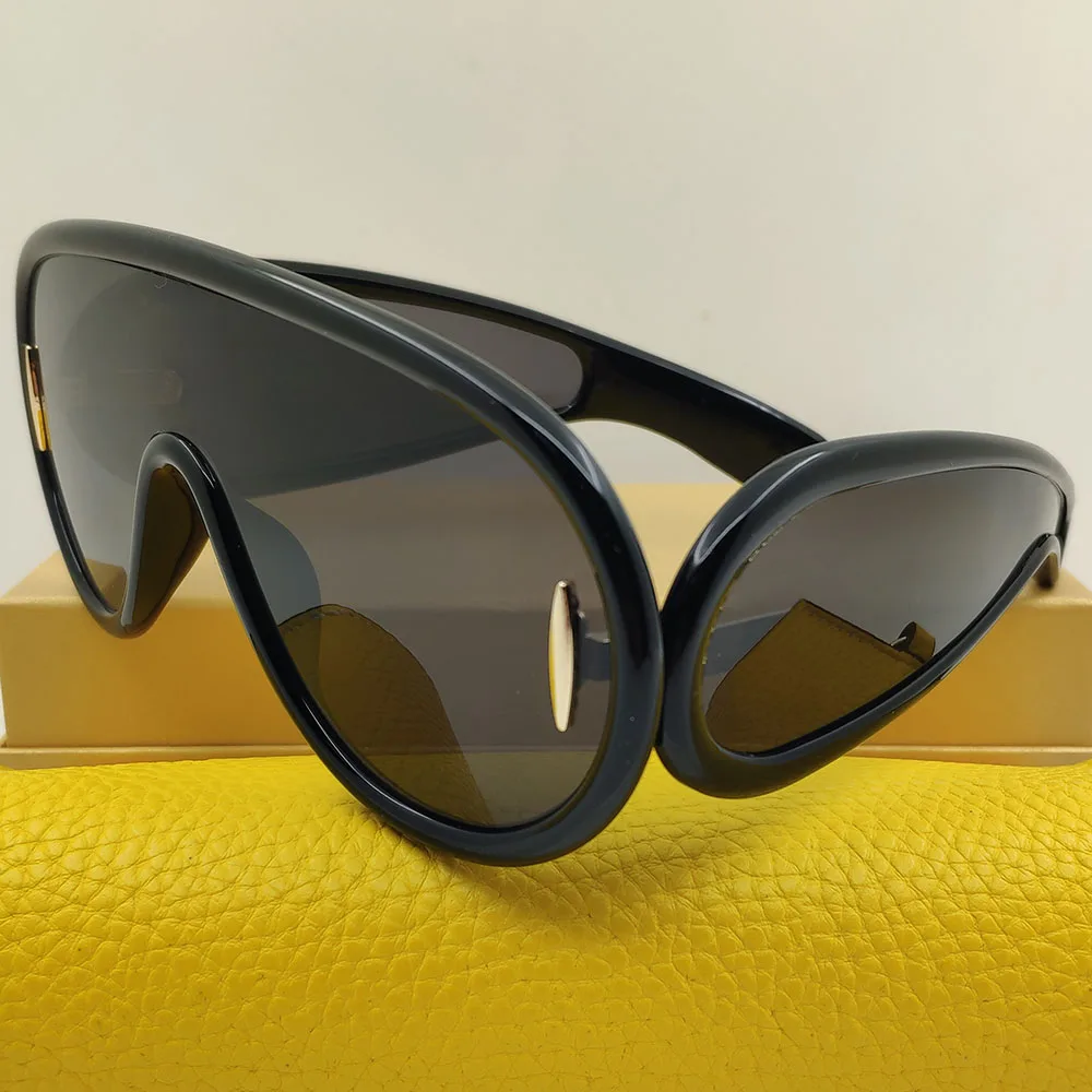 

Sale New 2023 Black Goggle Fashion Sunglasses Women Brand Designer Retro Party SUNGLASSES For Women Oval For Woman Sun Glasses
