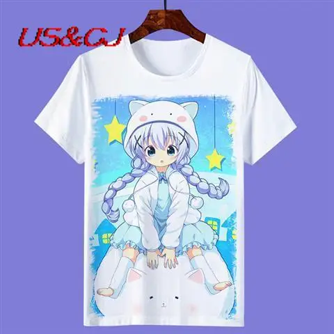 

Japan Kawaii Animation Printed Tee Preppy Style All-Match Leisure Cute Short Sleeve T-Shirt 2022 Summer Oversized Sweet Tops