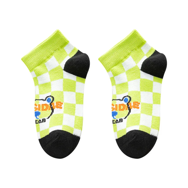 5 pairs of new summer children's socks cartoon cool bear socks in cotton socks combed cotton mesh