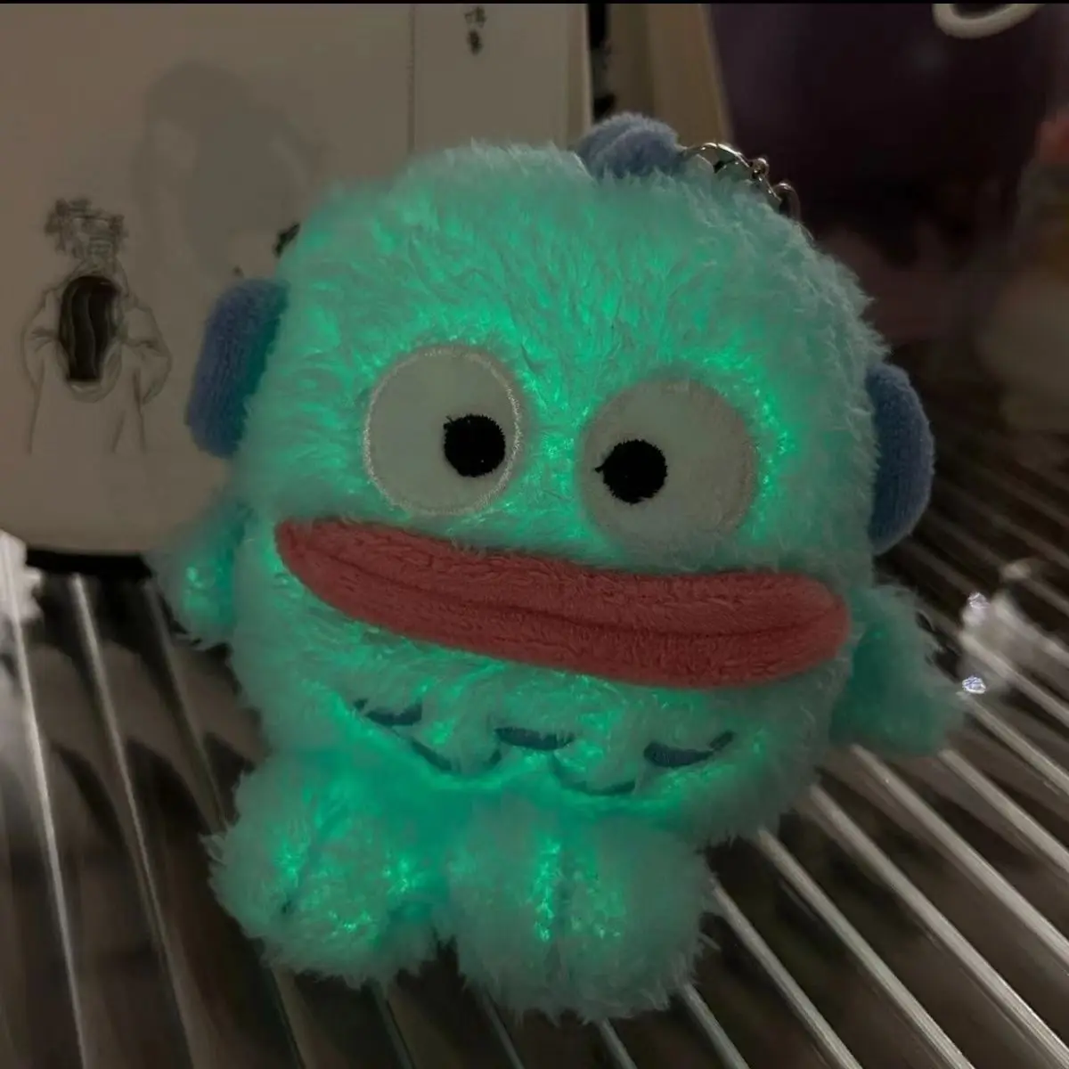 

Anime Sanrio Kawaii Hangyodon Dolls Halloween Party Decorations Cute Cartoon Girl Bag Plush Children Toy Keychain Pendant Gifts