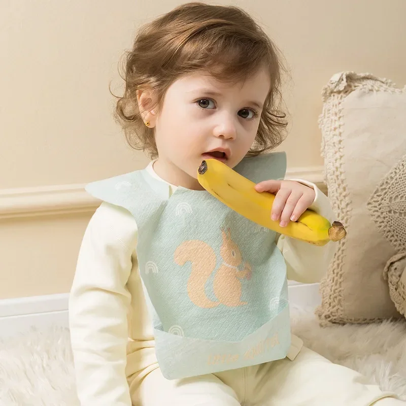 À Prova Dágua Ajustável Набор пищевых принадлежностей Do Bebê Soft Bib Set Com Food Catcher Babadores Infantis