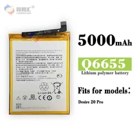 orginal 100 new 5000mah q6655 battery for htc desire 20 pro 21 pro mobile phone battery lithium battery