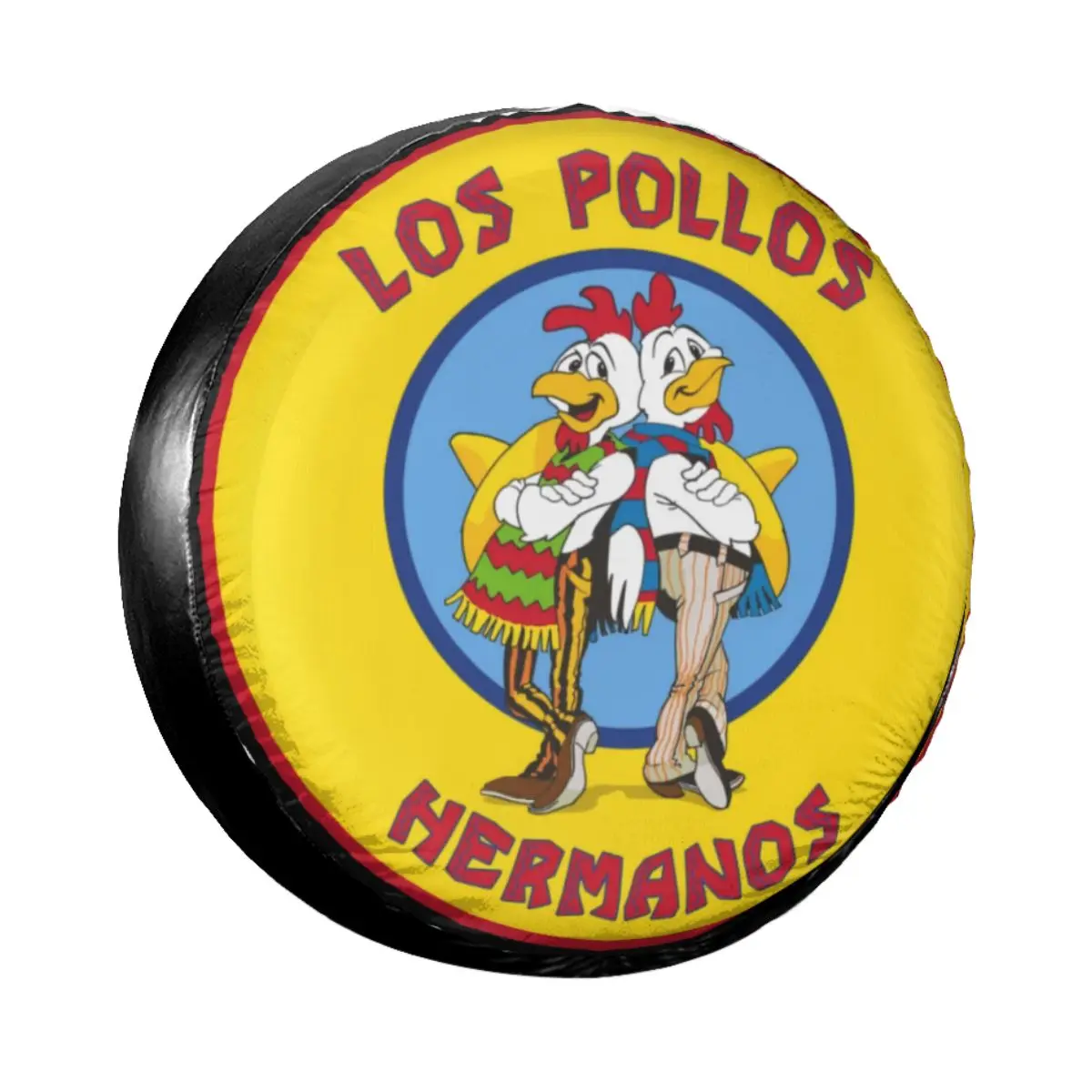 

Breaking Bad Los Pollos Hermanos Spare Wheel Tire Cover Case Bag Pouch for Jeep Hummer The Chicken Brothers Vehicle Accessories