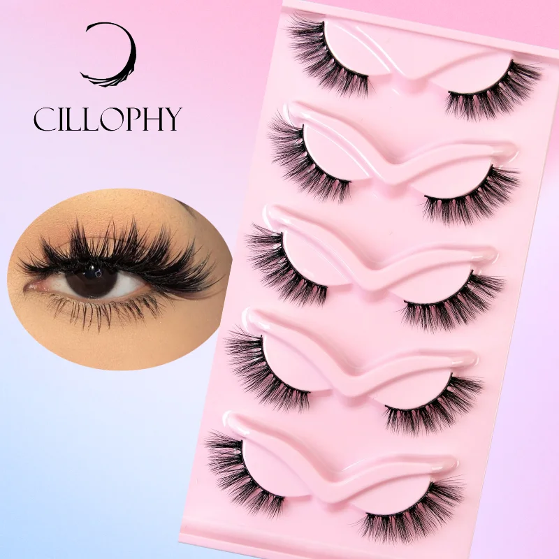 

Half Lashes 5/7pairs EyeLashes Mink Eyelashes Cat Eye Crisscross False Eyelashes Natural False Lashes