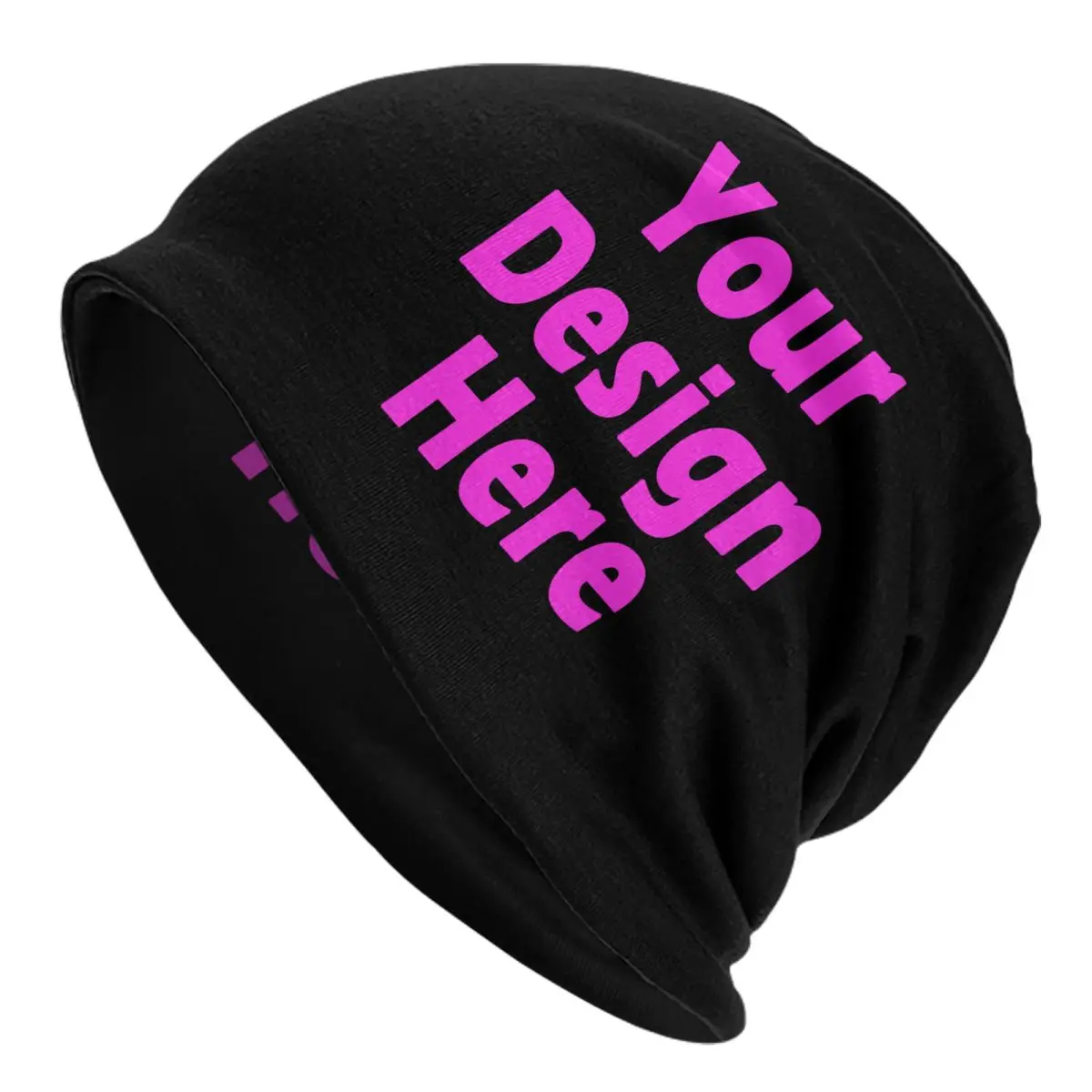 Your Design Caps Fashion Adult Ski Skullies DIY Customized Beanies Hats Spring Warm Dual-use Bonnet Knitting Hats