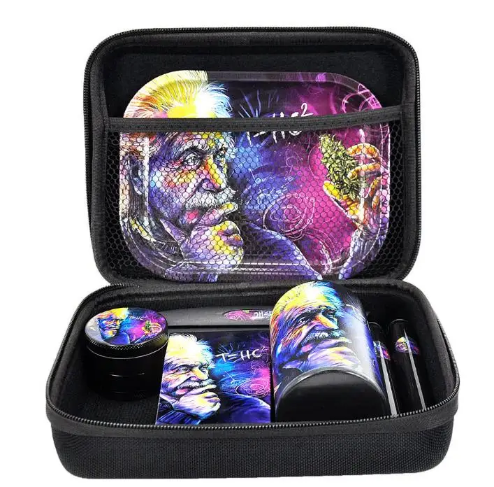 Набор для курения табака из цинкового сплава мельница с герметичным пластиковым