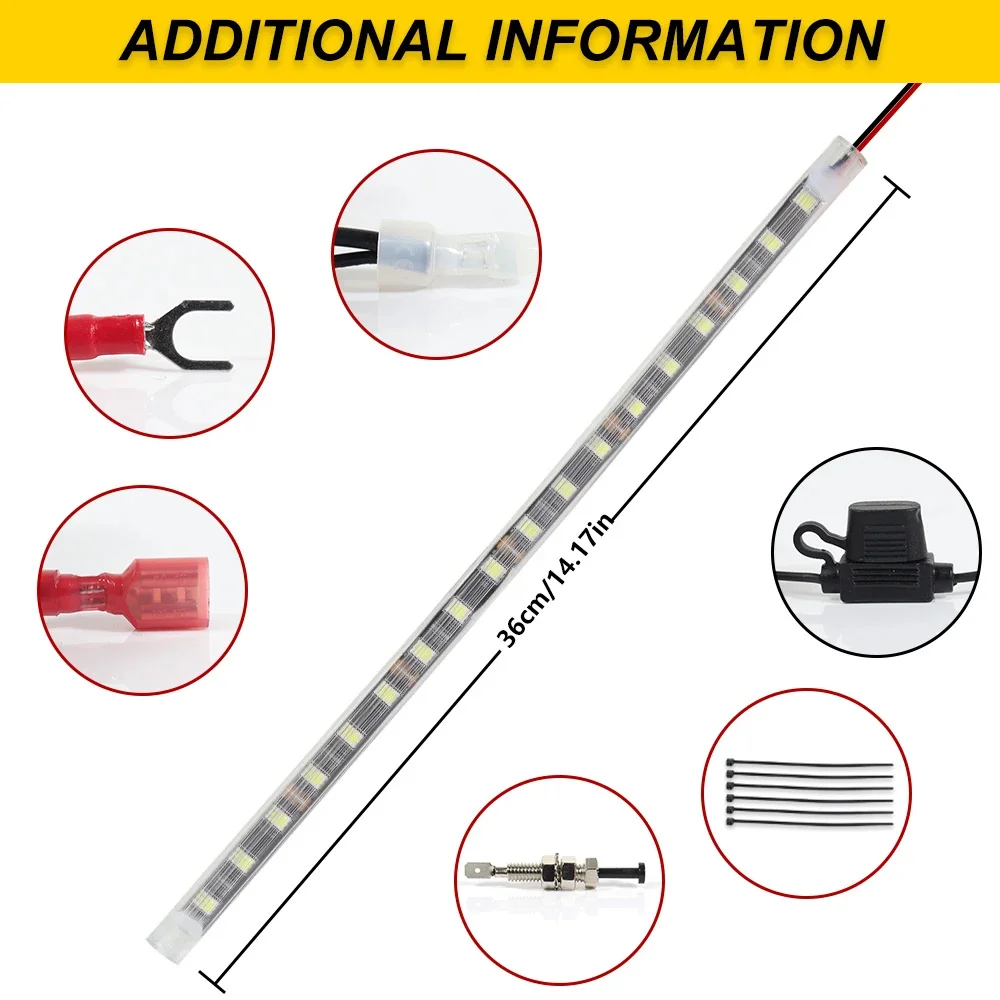 Gtinthebox Белый светодиодный автомобильный светильник под капотом универсальный