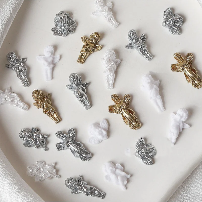 

Baroque Angel Baby 3D Nail Art Decoration Resin Cupid Manicure Charms Part Jewelry Design Nail Accessories
