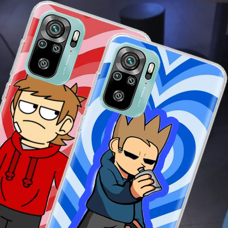 Чехол для телефона с аниме Eddsworld Xiaomi Redmi Note 11 Pro 5G 10S 11S 4G 11T 11E 10 9T 9 9S 8 8T 7 6 5 5A мягкий