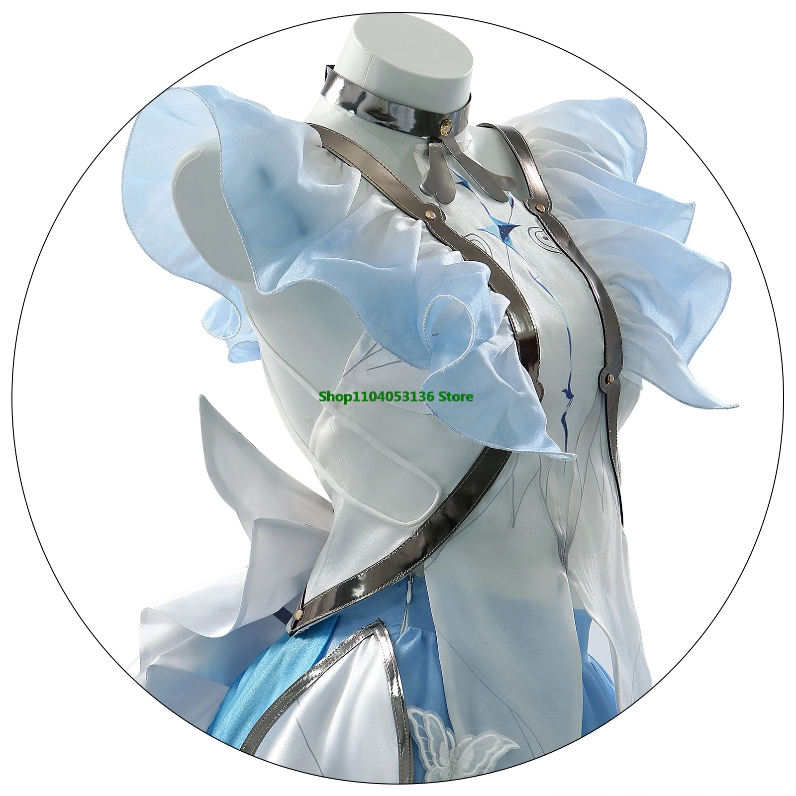 Костюм для косплея Шорроцевар парик игра волны электронное платье Крисница