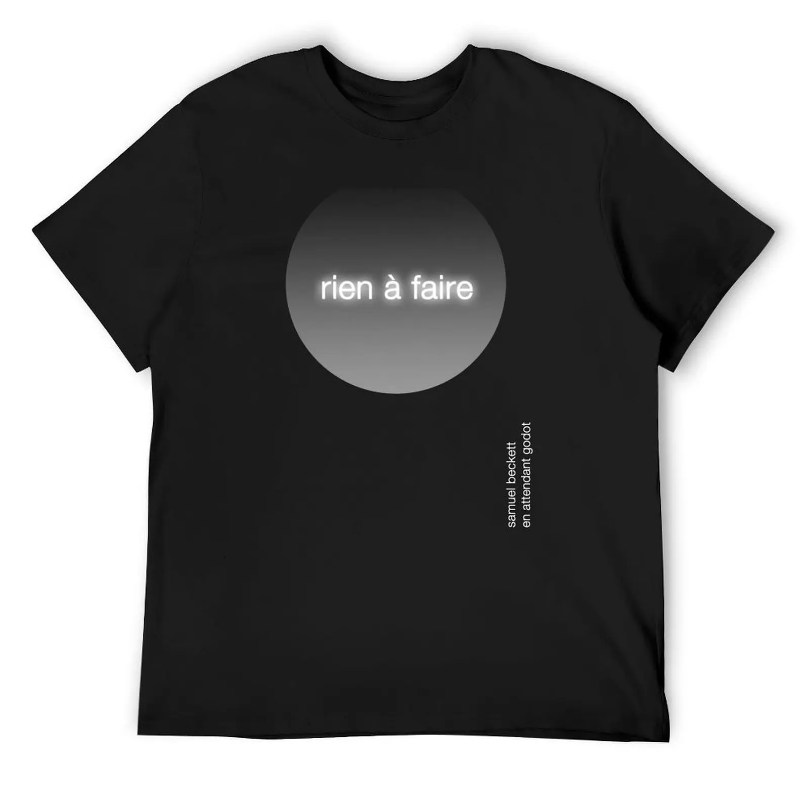 Nothing To Be Done - Samuel Beckett En Attendant Godot Waiting for Футболка негабаритные возвышенные футболки