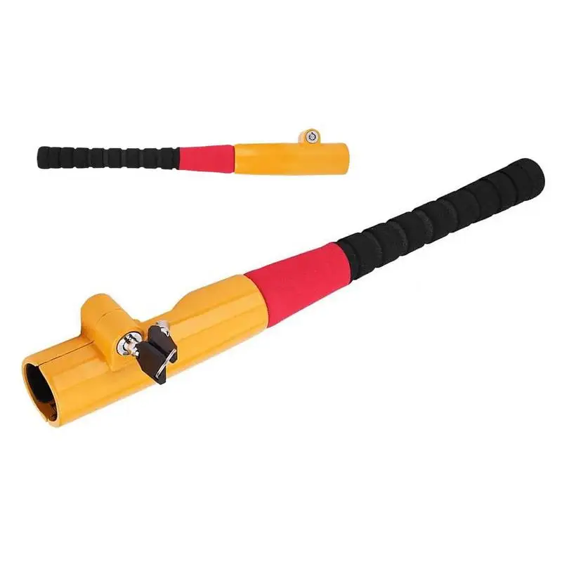 

Universal Car Security Handle Fit With 2 Keys Baseball Bat Steering Wheel Lock Heavy Duty For Car Van Truck SUV automobiles