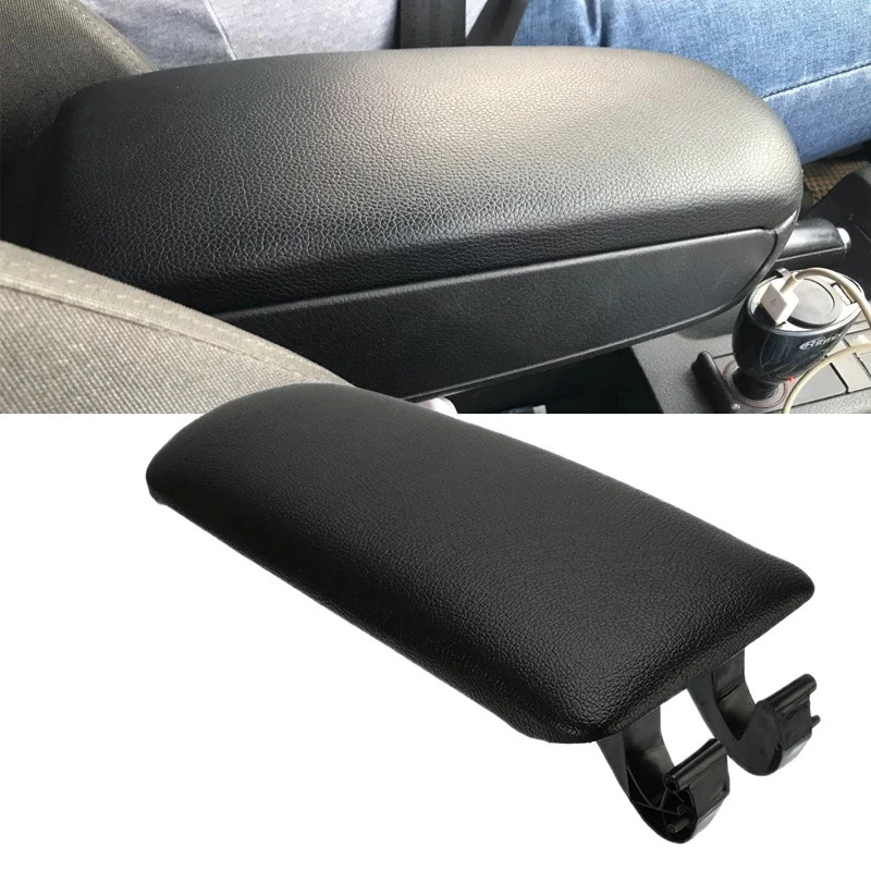

1Pc Leather Car Armrest Latch Cover Car Center Console Arm Rest Storage Box Lid Cover For Audi A4 B6 B7 2002-2005 2006 2007