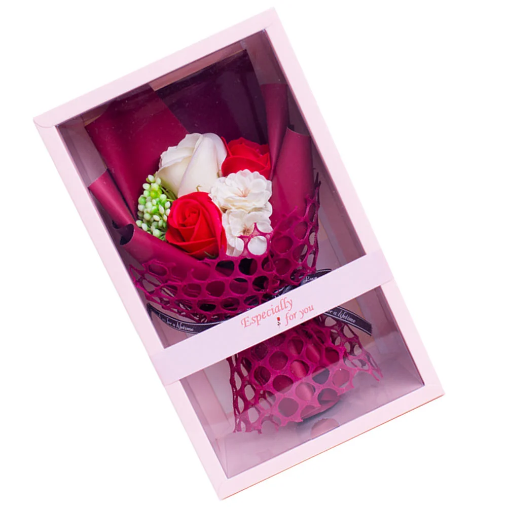 

Anniversary Rose Bouquet Rose Shaped Rose Petal Soap Rose Bouquet Artificial Flower Bouquet Mothers Day Flower Bouquet