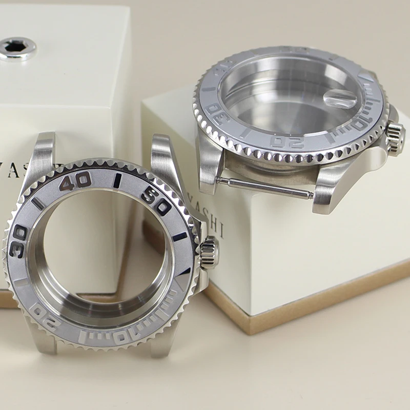 Корпус часов из нержавеющей стали 40 мм керамический безель для Yacht-Master Seiko NH35 NH36