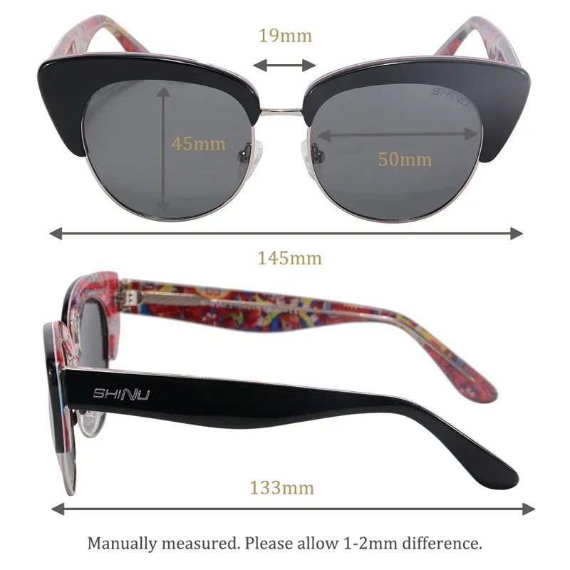 SHINU солнцезащитные очки женские 2024 люксовый бренд поляризационные ацетатные