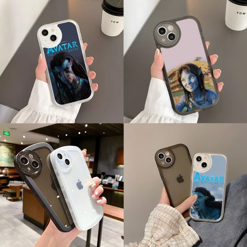 

Avatar 2 Jack Neytiri Phone Case Transparent For IPhone 13 12 11 14 Pro Max Mini X XR XS 7 8 Plus SE 2020 Soft Cover