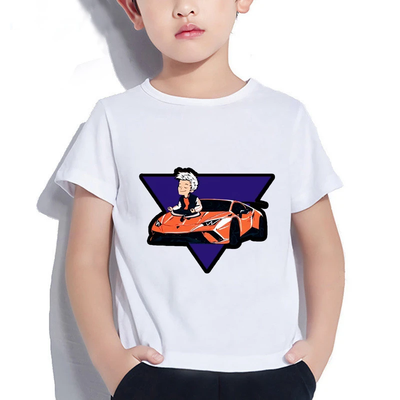 Children's T-Shirts Merch A4 Lamba Print Casual summer Clothing Set boy's & girl's Fashion Tops,Drop Ship