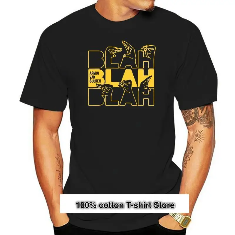

Camisetas cortas de algodón para hombre, ropa con estampado de VAN Buren, de alta calidad, para DJ