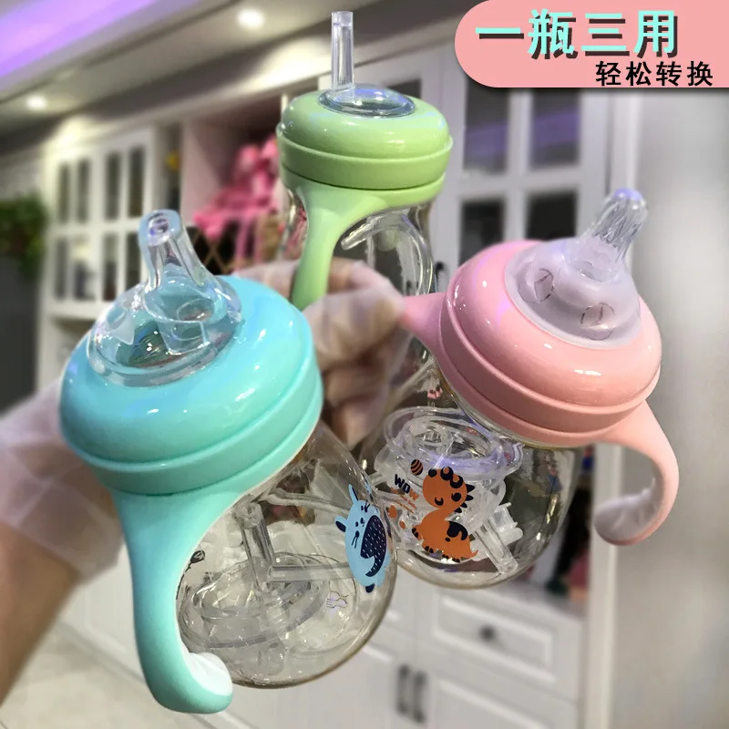 

Бутылочка-соска для кормления малыша, 300 мл, с ручкой