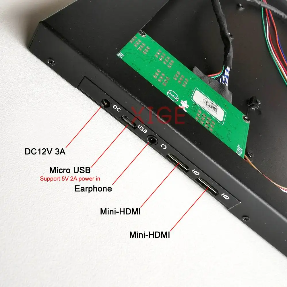 Фото Для B133XW02 V0 N133BGE-L31 панель ноутбука Micro USB LVDS 40-контактный 1366x768 Mini-HDMI 13,3-дюймовый дисплей, металлический корпус + комплект платы светодиодного драйвера №3