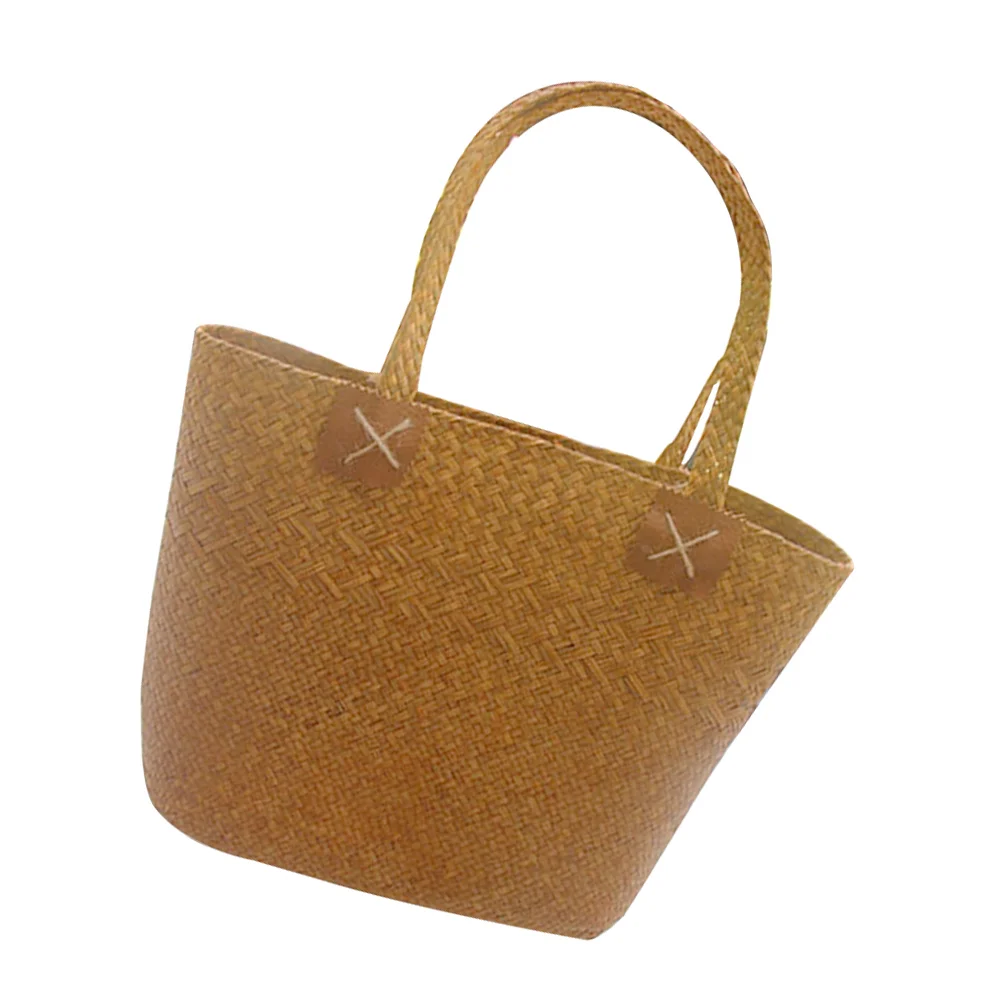 

Creative Flower Storage Basket Hand-woven Bag Flower Holder Home Decorative Basket