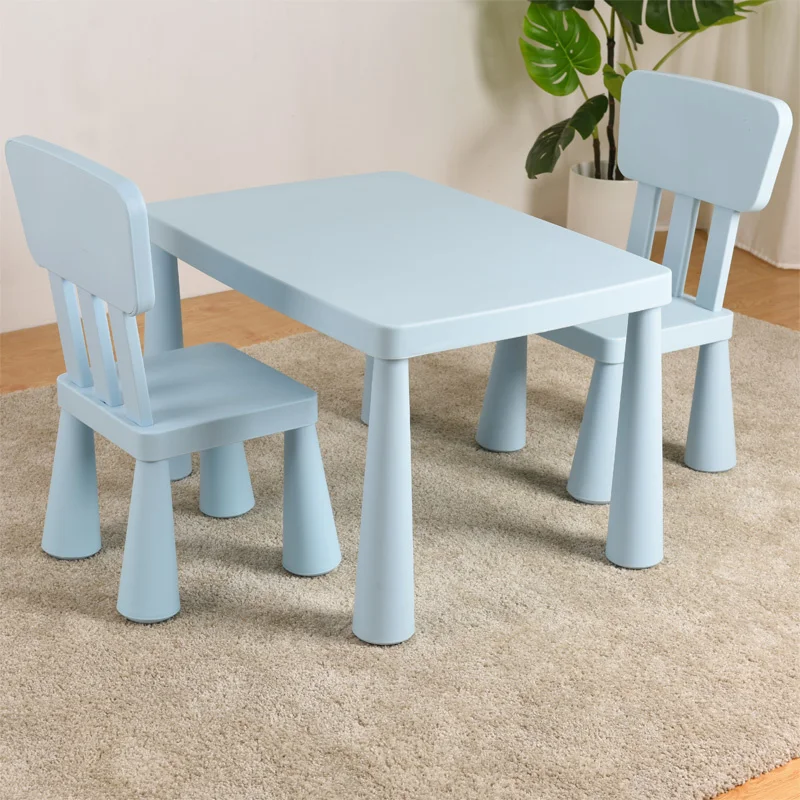 Anti-skid Learning Desk And Chair Set Lovely Thickened Game Table Baby Dining Tables
