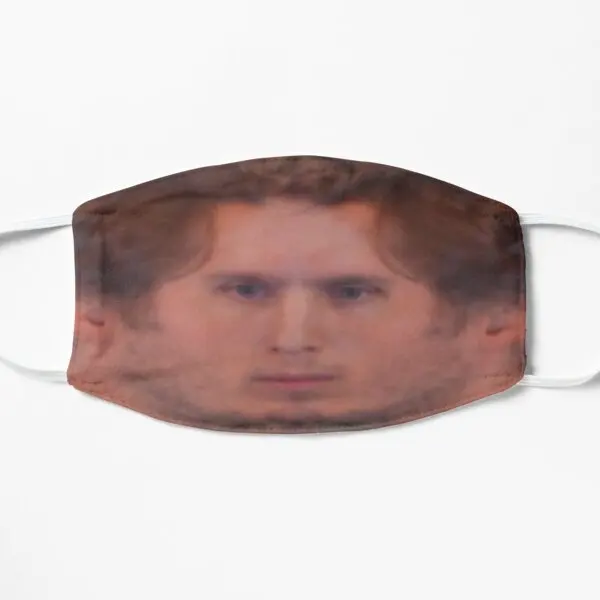 

Широкая плоская маска для лица Jerma с принтом, стирающаяся маска унисекс в стиле дымки, мультяшный милый здоровый модный ветрозащитный спорт...