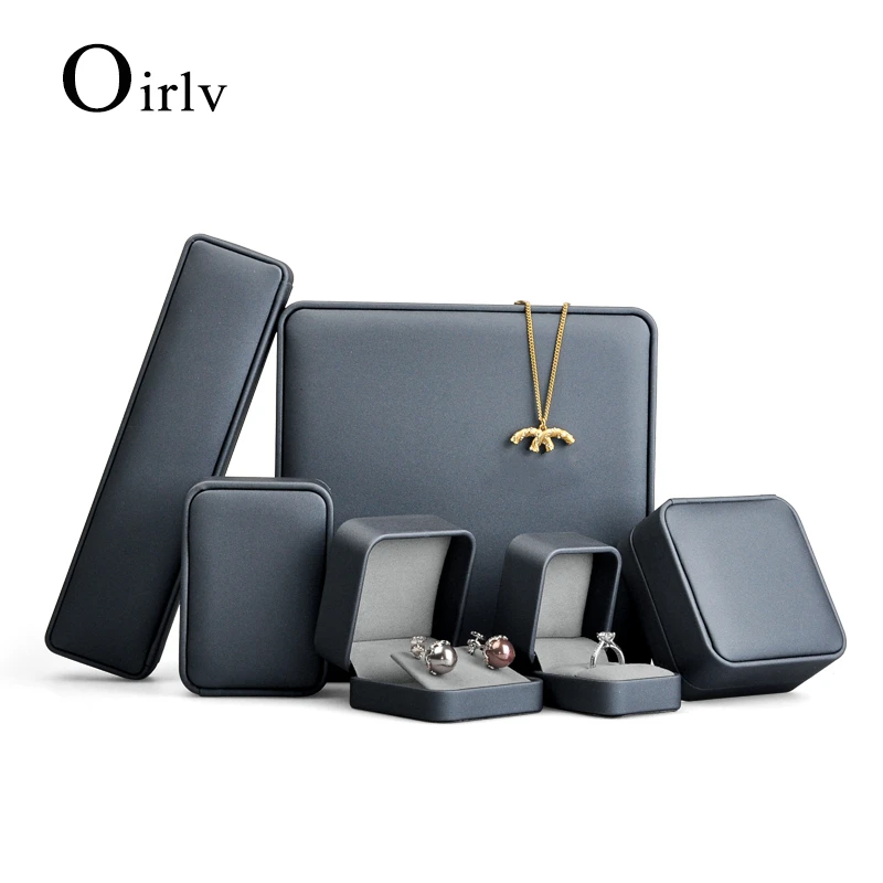Oirlv Jewelry Boxes Velvet Filleted Corner Velvet Box Wedding Ring Box Jewelry Organizer Necklace Box Jewelry Box Set Wholesale