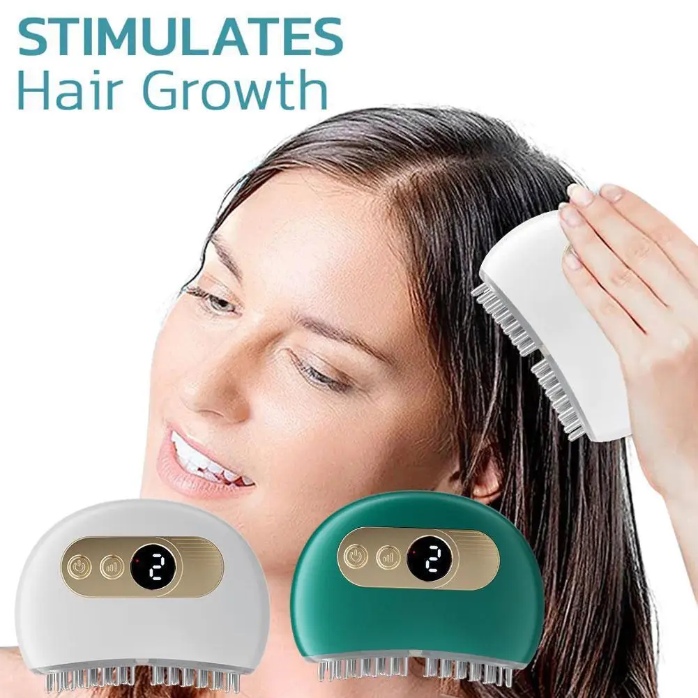 

Electric Vibration Massage Brush Lifting Facials And Nourishing Relax Device Comb Scalp Scalp Massage Massage Acupoint B4Y0