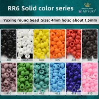 4mm round bead miyuki yuxing real color rice beads diy beaded bracelet materials and accessories imported from japan