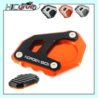 for husqvarna 901 norden 901 norden901 2021 2022 2023 motorcycle cnc kickstand foot side stand extension support plate pad