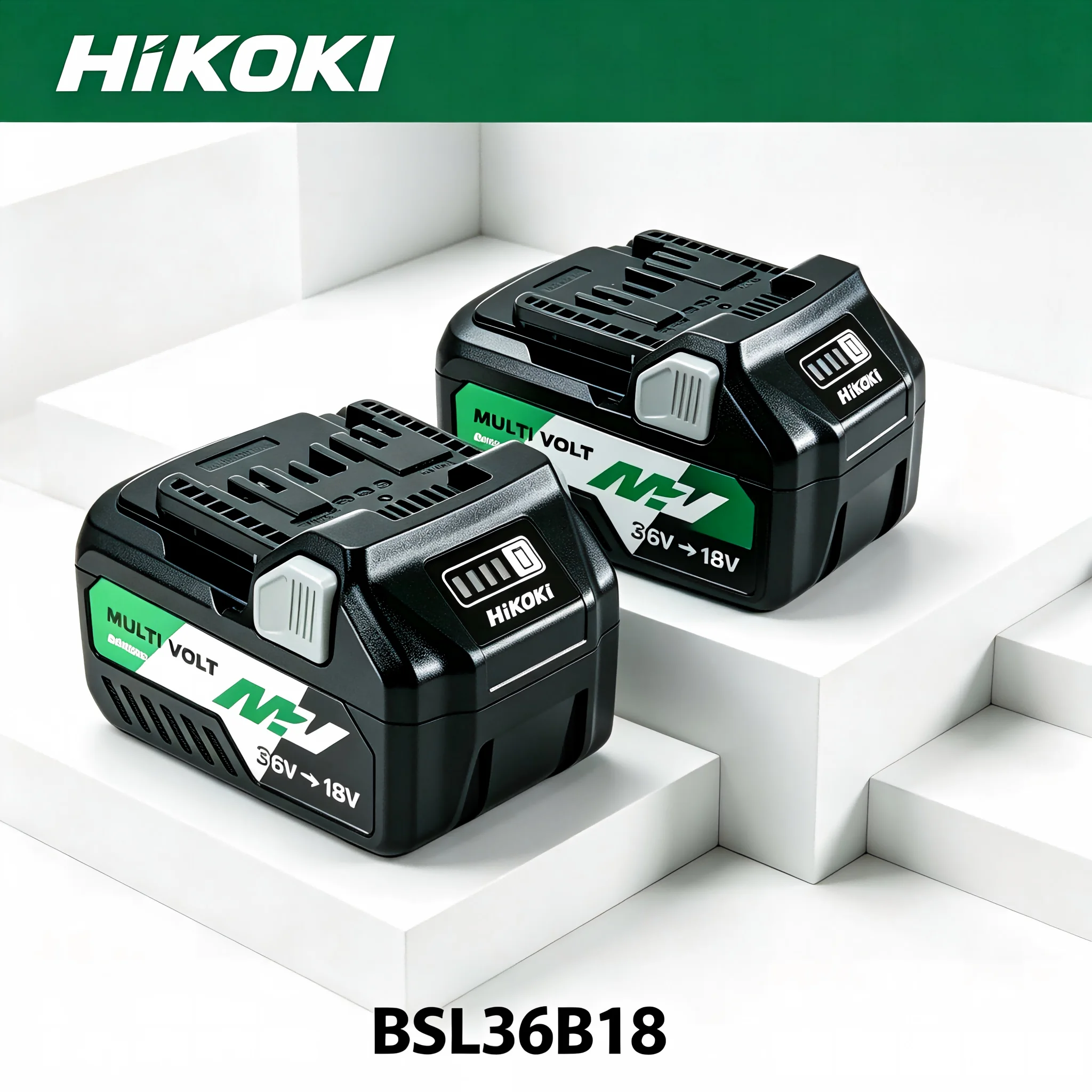 Фото Аккумулятор HiKOKI BSL36A18 5.0Ah Multi-Volt Li-ion 18V-36V, перезаряжаемый литий-ионный блок для беспроводных электроинструментов Hitachi. №1