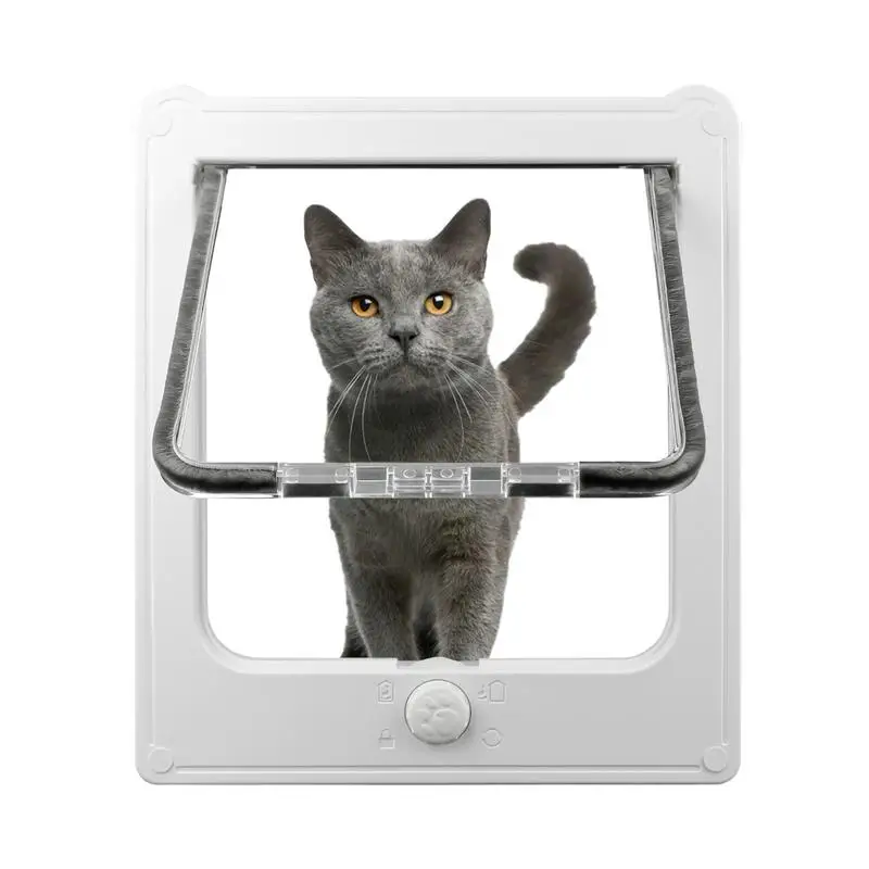 

Cat Flap Door 4 Way Locking Cat Flap Door Cat Flap Door For Interior Exterior Weatherproof Pet Door For Cats And Doggie