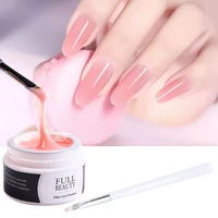 2pcs gel for extension uv builder nail gel clear acrygel base varnish quick buidling nail art brush set for manicure ly1800 1