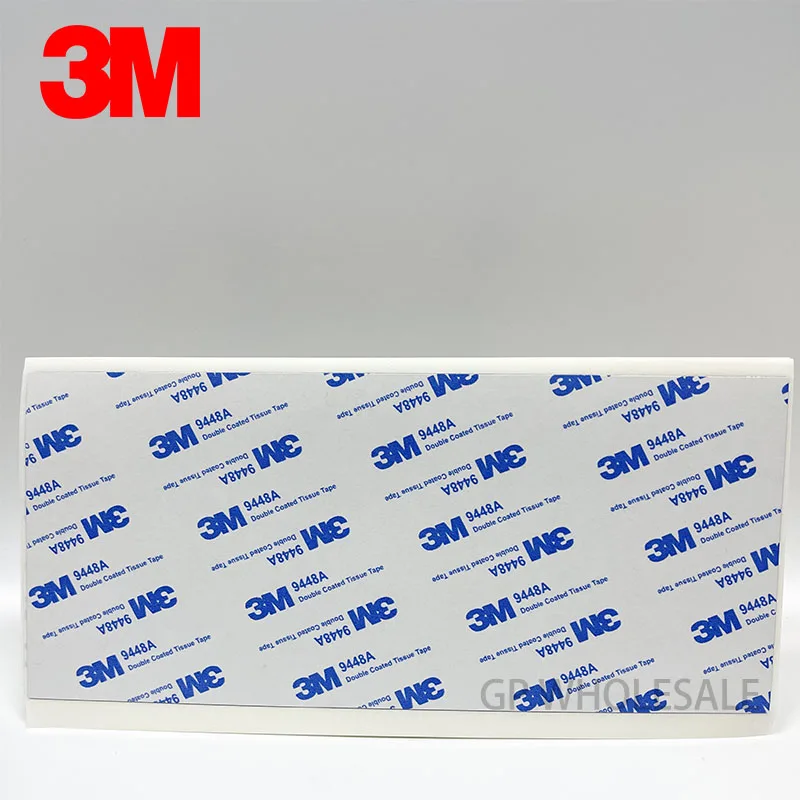 

1 sheet (100mmx200mm) 3M 9448 Double Sided Adhesive Black Sticker for LCD Panel Display Repair Light Mask