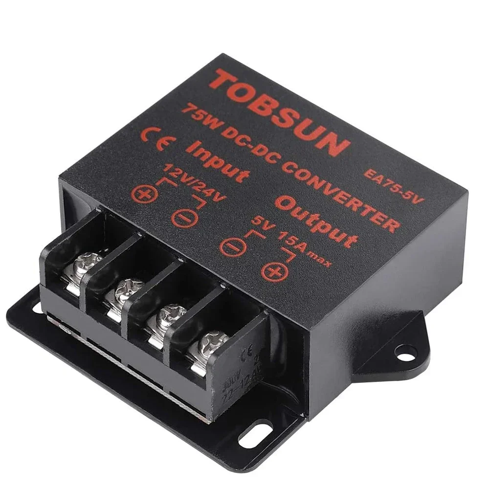 

kangwobei DC/DC Converters понижающий регулятор напряжения 12В/24В до 5В 3А/5А/10А/15А