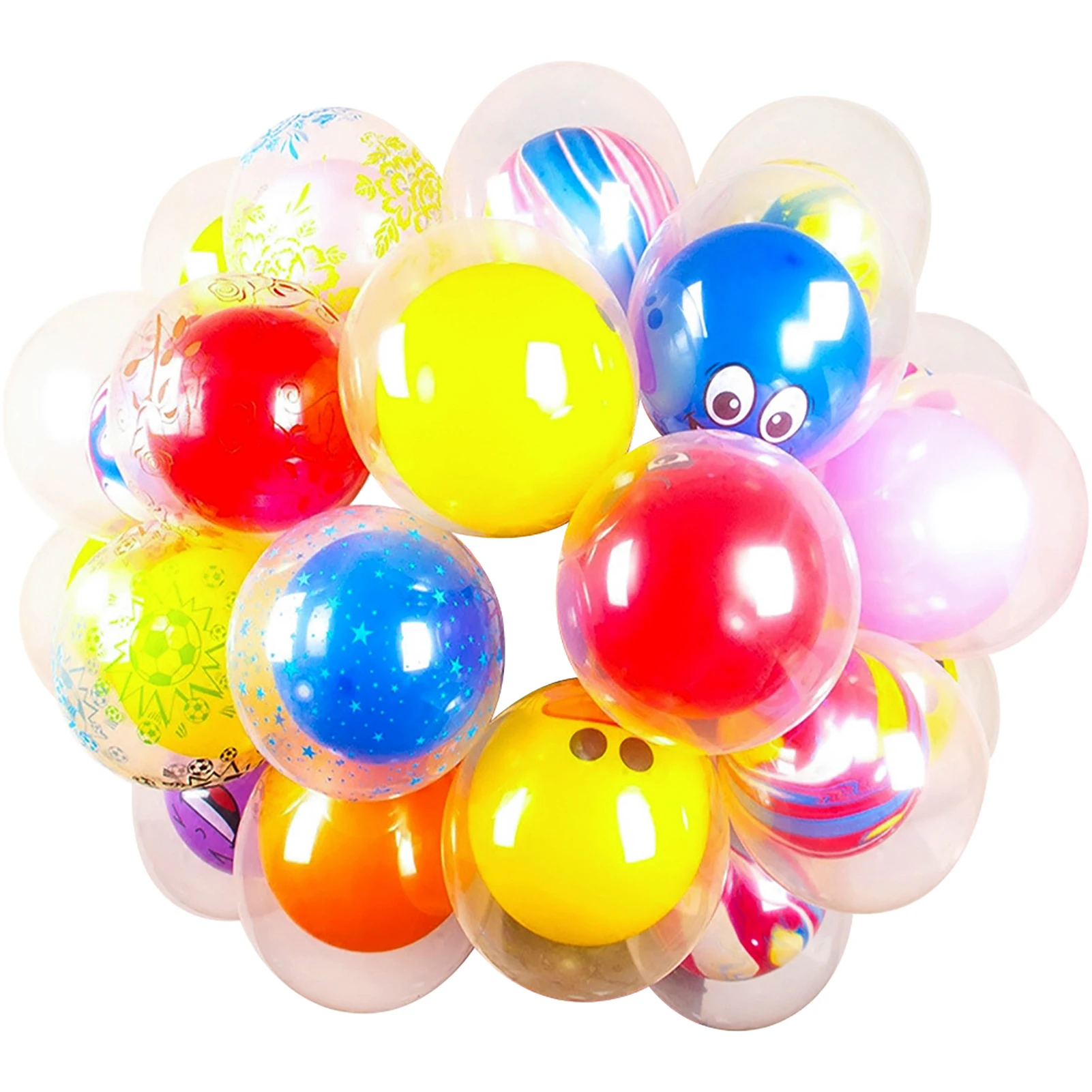 

10 шт. украшения для выпускного вечера Красочные Облака Дети двухслойный Свадьба Помолвка ребенок душ день рождения латексный шар Сделай Са...