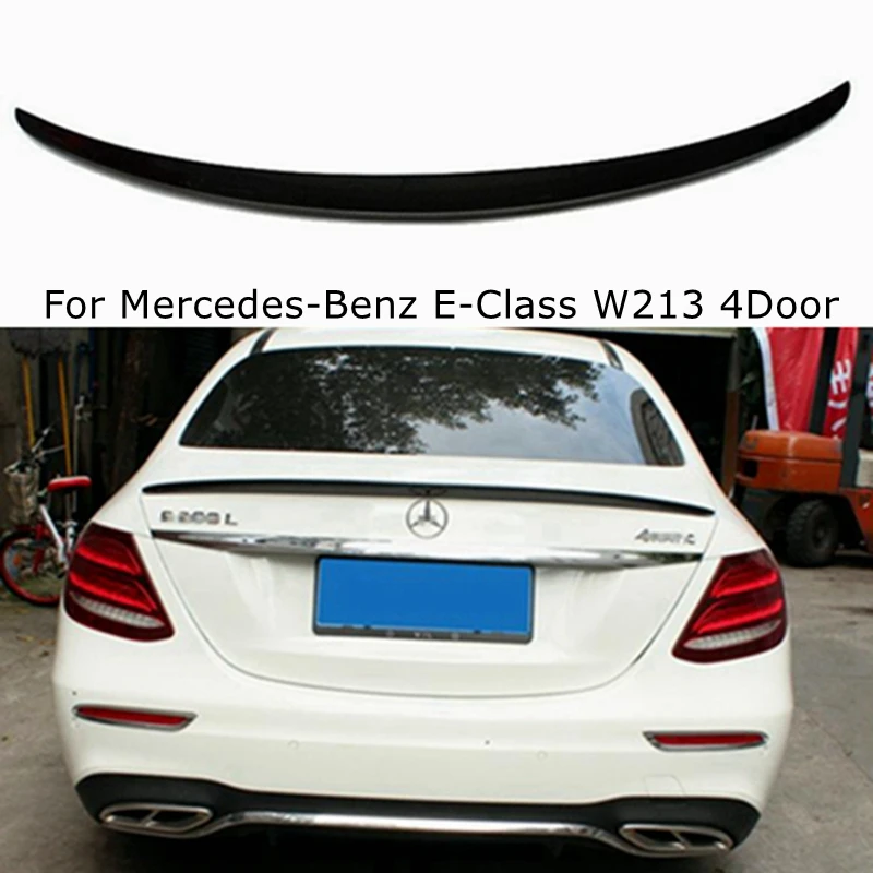 Для Mercedes-Benz E-Class W213 4Door Sedan AMG Style Carbon Fiber Задний спойлер Багажник Крыло 2017-2023 FRP