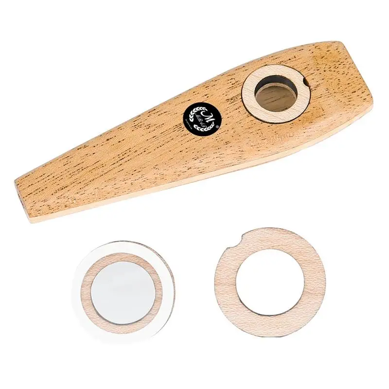 

Corrosion-resistant Wooden Kazoo Instruments Wood Harmonica Classic Wooden Kazoo Simple Guitar Accompaniment For Music Lovers