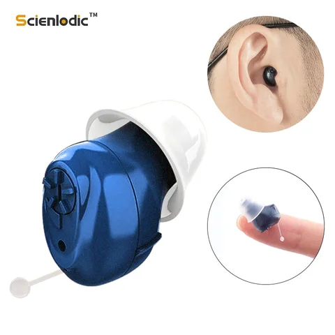 Невидимый слуховой аппарат, слуховой аппарат CIC мини-усилитель звука, слуховой аппарат, усилитель слуха для пожилых людей