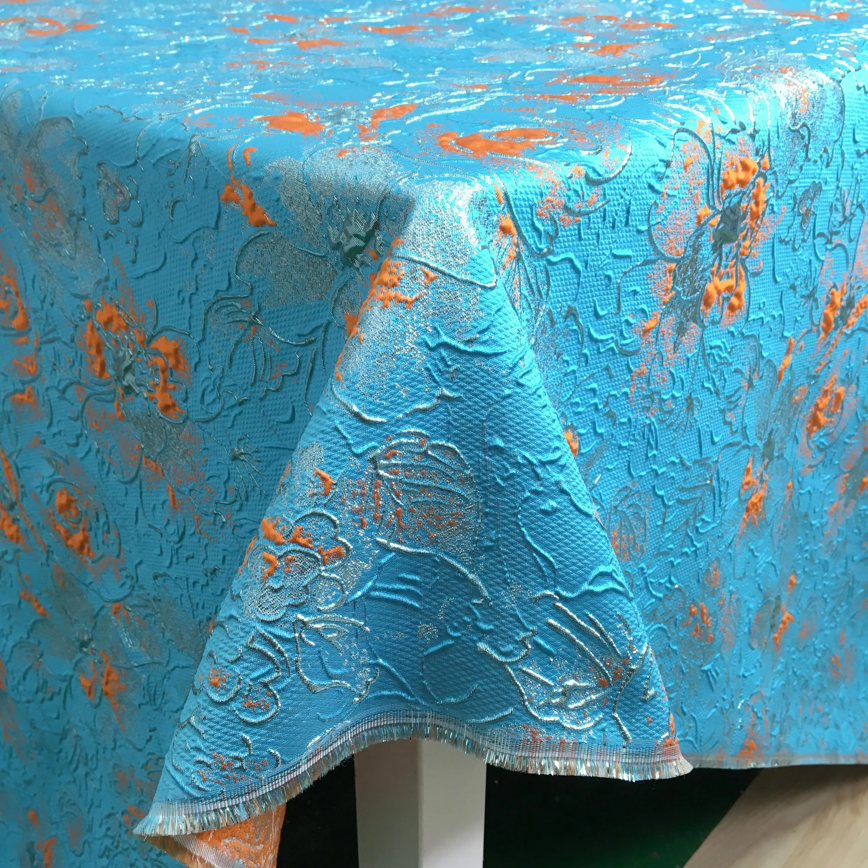 Африканское парчовое кружевная ткань 2024 высокое качество 5 ярдов нигерийская