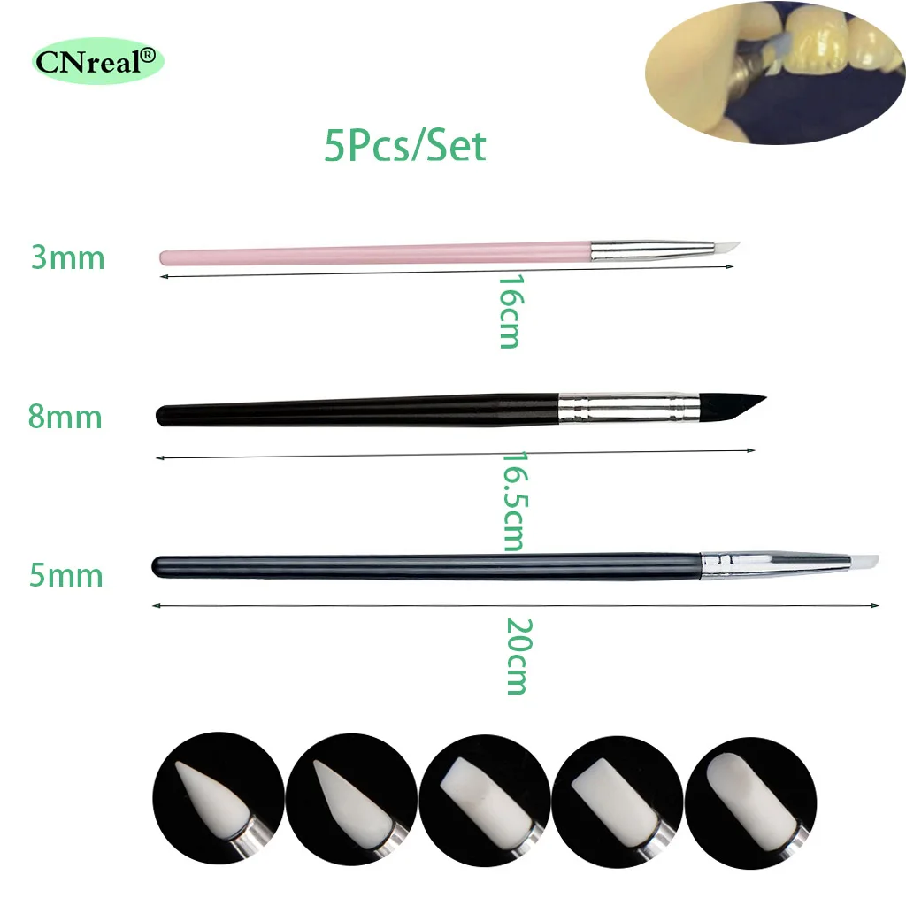 5 шт., силиконовые каучуковые ручки для зубных щеток