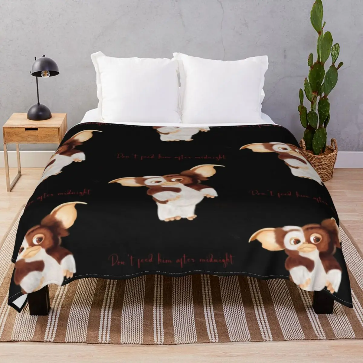 GizmoGremlins Movie Blankets Flannel All Season Soft Throw Blanket for Bed Home Couch Travel Cinema