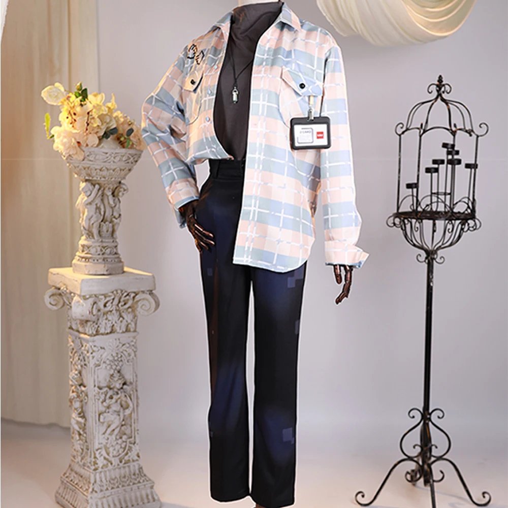 Костюм для косплея Game Nu: Carnival Eiden стильный мужской кожный модный наряд